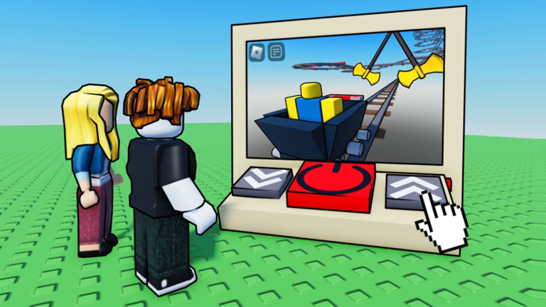 cart ride but its roblox inside of roblox screenshot