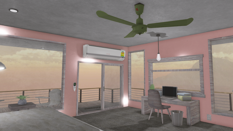 Modern House with Air conditioners V.1 screenshot