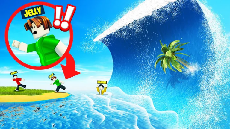 🔥SURVIVE THE LAVA TSUNAMI🌊 screenshot