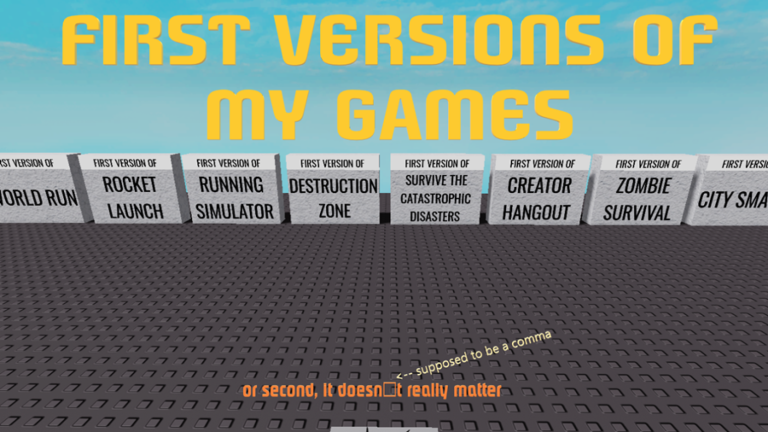 The First Versions of my Games screenshot