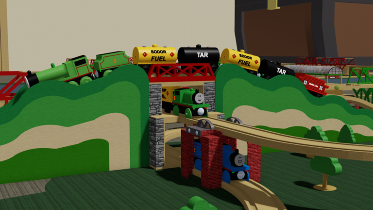 Blue Train Wooden Railway World screenshot