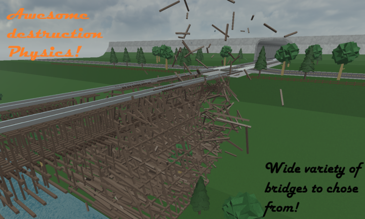 (GONE) Destroy The Bridge And Crash The Trains screenshot