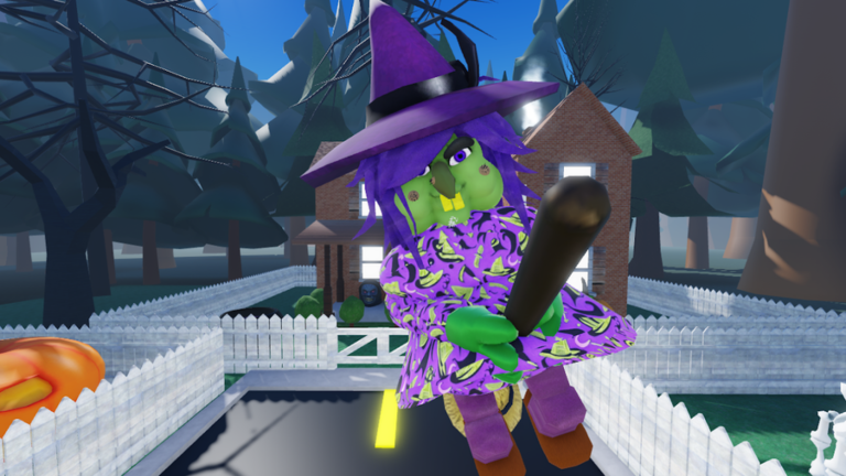 ESCAPE EVIL WITCH! (SCARY HALLOWEEN OBBY!) screenshot