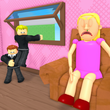 TEAM EVIL MOM ESCAPE!👱🏻‍♀️ (TEAMWORK OBBY) screenshot