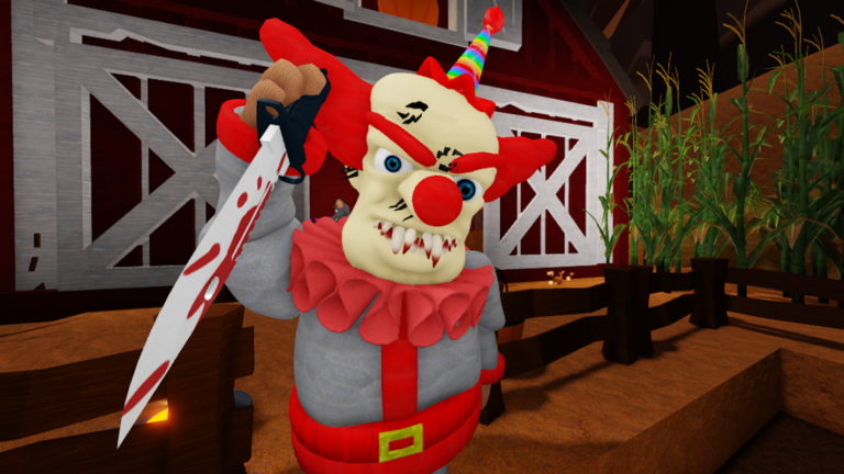 KILLER CLOWN ESCAPE! 🤡 (SCARY HALLOWEEN OBBY!) screenshot