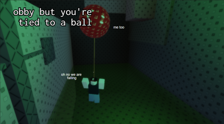 obby but you're tied to a ball screenshot
