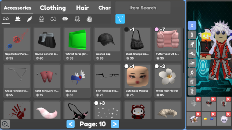 Catalog Avatar Outfit Creator [TEST] screenshot
