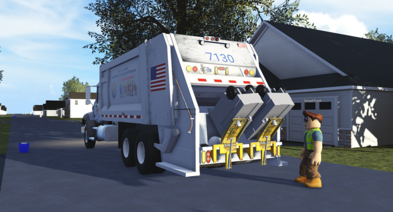 [FREE! + NEW ASL] Fairfax County Garbage Truck Sim screenshot