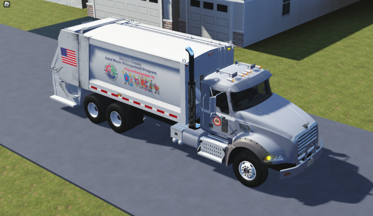 [FREE! + NEW ASL] Fairfax County Garbage Truck Sim screenshot