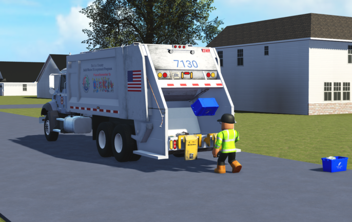 [FREE! + NEW ASL] Fairfax County Garbage Truck Sim screenshot