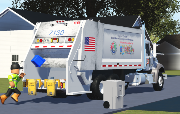 [FREE! + NEW ASL] Fairfax County Garbage Truck Sim screenshot