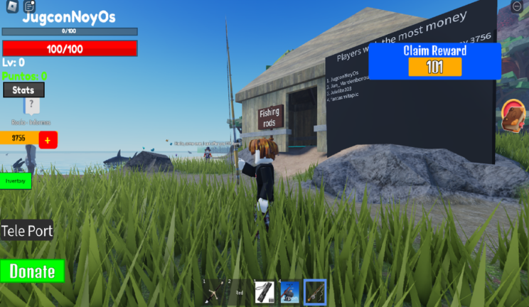 Fishing game screenshot