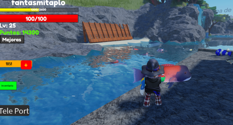 Fishing game screenshot