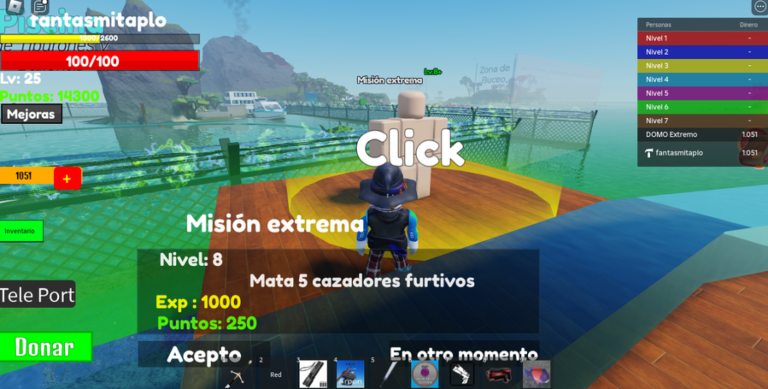 Fishing game screenshot