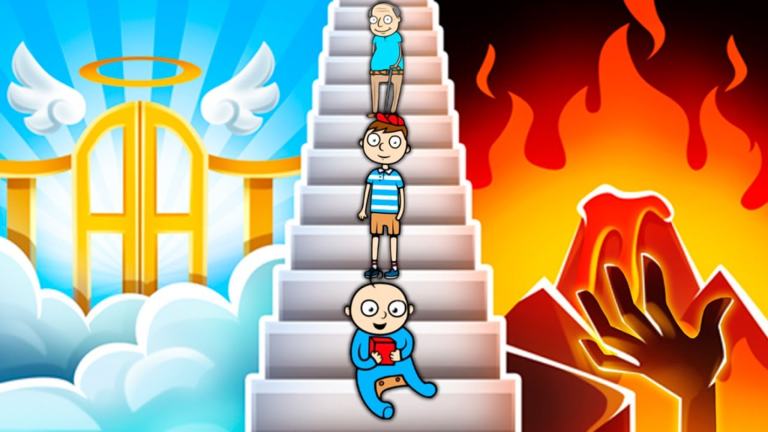 ESCAPE FROM HELL TO HEAVEN OBBY!! screenshot