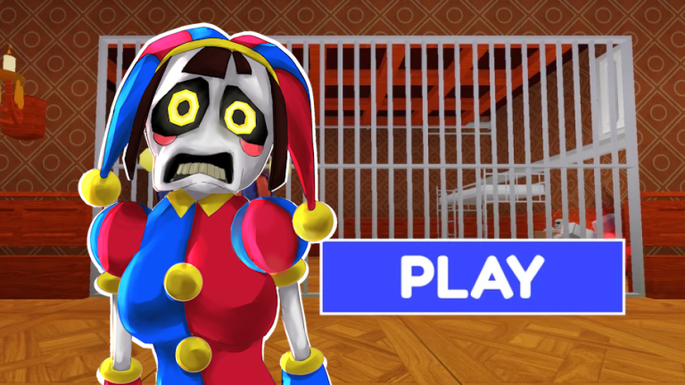 [🎃] SCARY POMNI PRISON RUN! (OBBY)🎪 screenshot