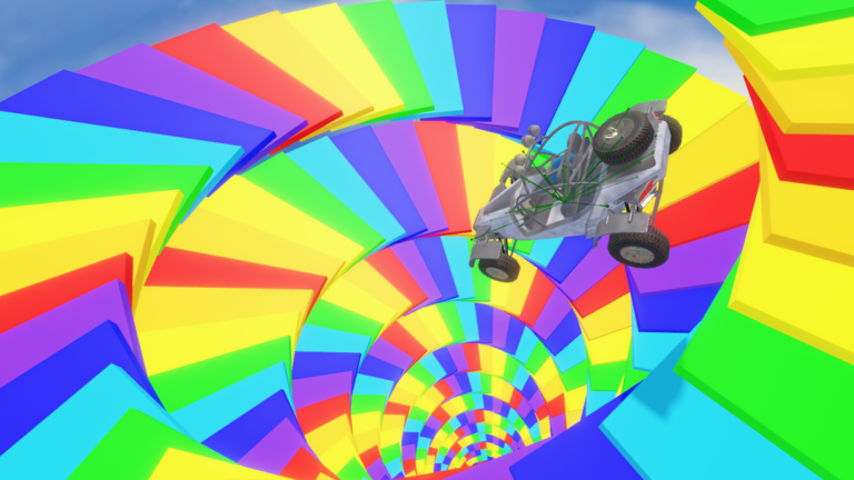 Drive Down 1000 Rainbow Spiral For VIP 👑 screenshot