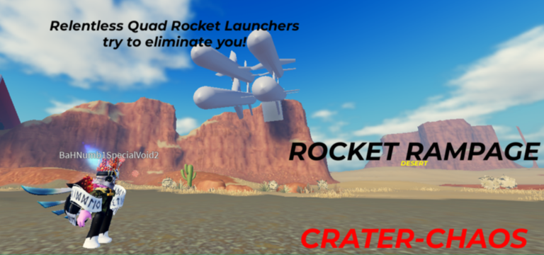 Desert Rocket Rampage: Crater-Chaos screenshot