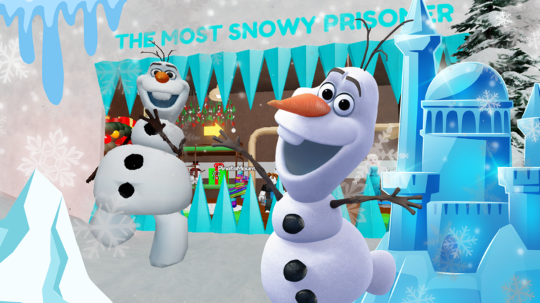 ⛄OLAF AND FROZEN FAMILY PRISON RUN! (OBBY) screenshot