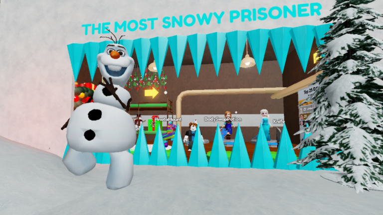 ⛄OLAF AND FROZEN FAMILY PRISON RUN! (OBBY) screenshot