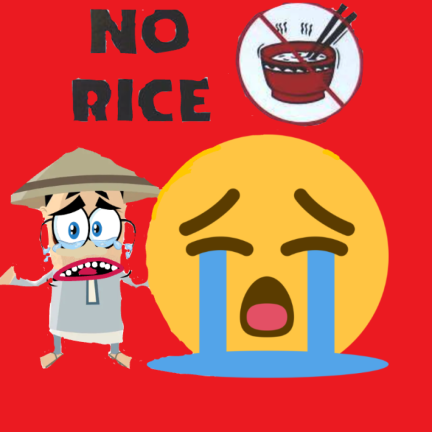 HELP THERE IS NO RICE WE WILL STARVE 😭😭😭 screenshot