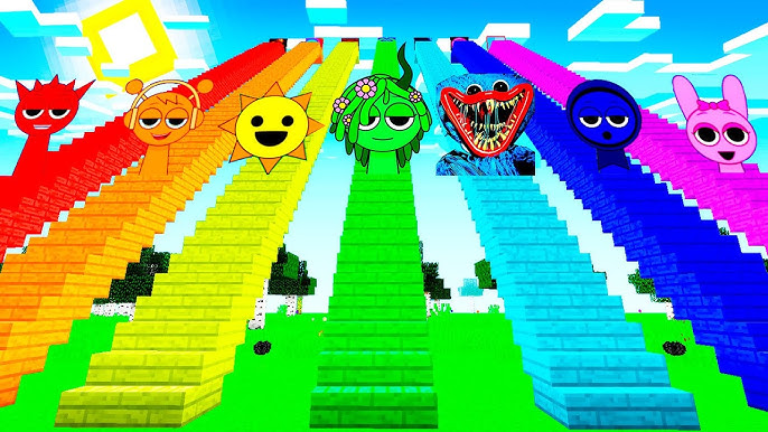 😈Climb Stairs of Sprunki screenshot