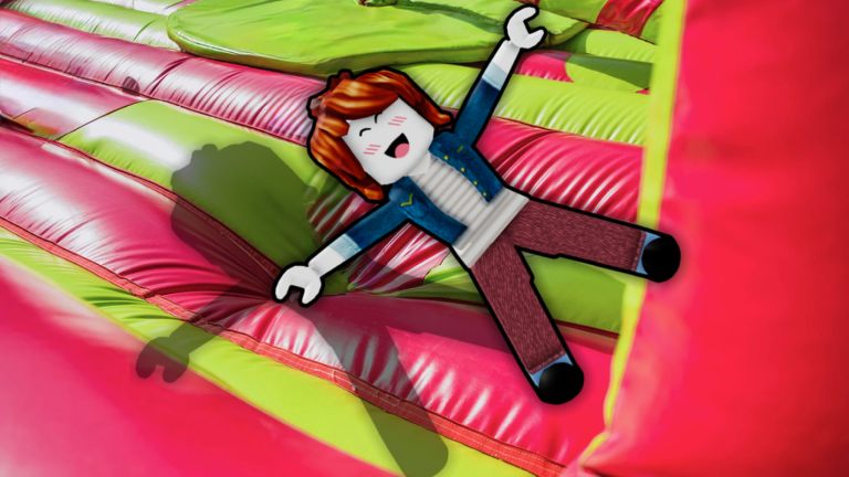 Biggest Bounce On Bouncy Castle Obby screenshot