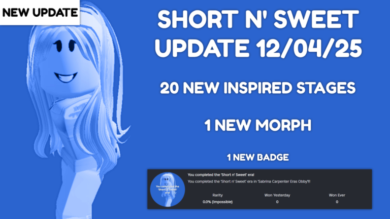 Sabrina Carpenter Eras Obby [260 STAGES] screenshot