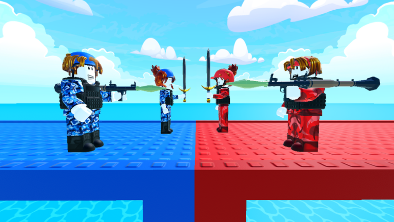 RED VS BLUE BRIDGE FIGHT BATTLE ⚔️ screenshot