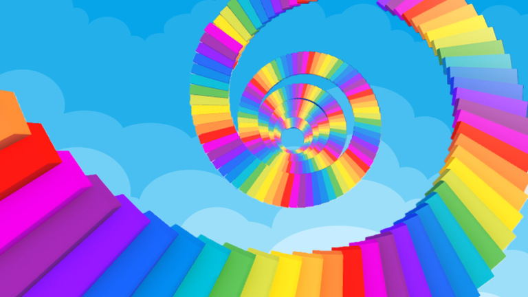 🌈 INFINITE RAINBOW STAIRS OBBY 🌈 screenshot