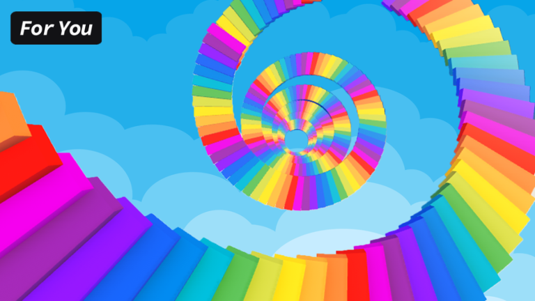 🌈 INFINITE RAINBOW STAIRS OBBY 🌈 screenshot