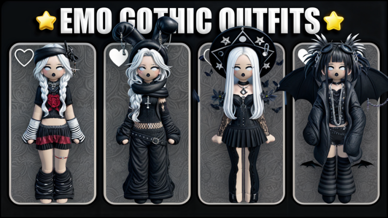 [NEW 🖤] CHIBI DOLL EMO & GOTHIC GIRL OUTFITS screenshot