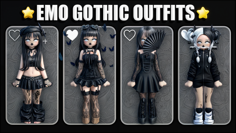 [NEW 🖤] CHIBI DOLL EMO & GOTHIC GIRL OUTFITS screenshot