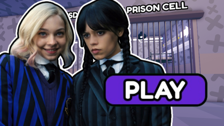 ☔️Wednesday & Enid PRISON RUN! (Obby) screenshot