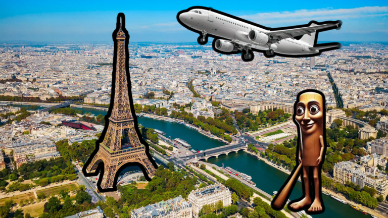 Fly in an airplane to Paris simulator. screenshot