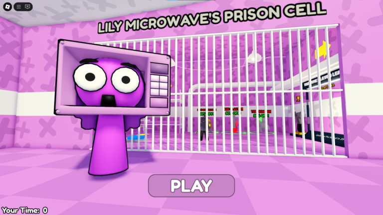 LILY MICROWAVE SPRUNKI'S PRISON RUN! (Obby) screenshot