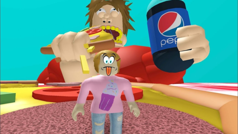 ESCAPE GIANT FAT GUY OBBY! screenshot