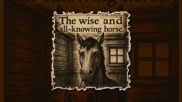 The wise and all-knowing horse screenshot
