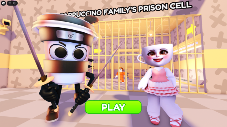 ☕ CAPUCHINO FAMILY'S PRISON RUN! (Obby) screenshot
