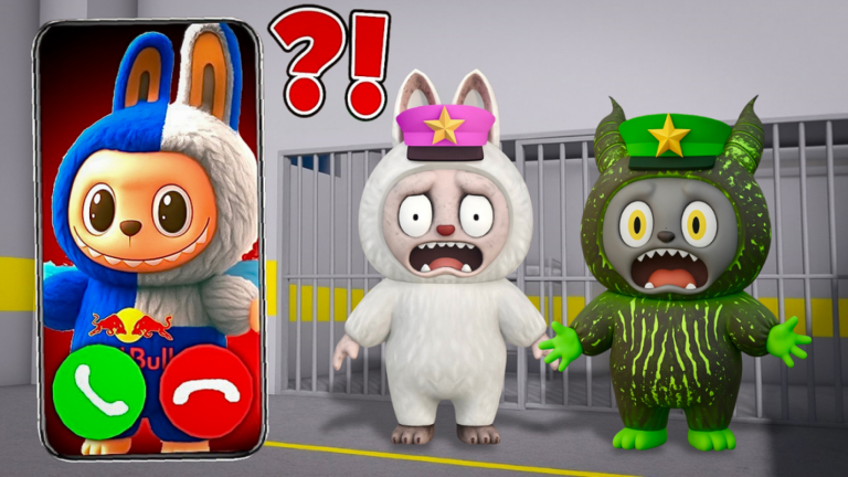 🧸 LABUBU'S FAMILY PRISON RUN ESCAPE! Obby screenshot