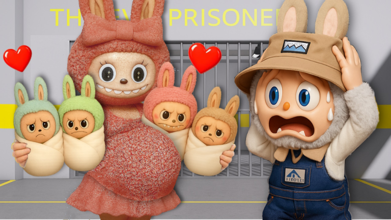 🧸 LABUBU'S FAMILY PRISON RUN ESCAPE! Obby screenshot
