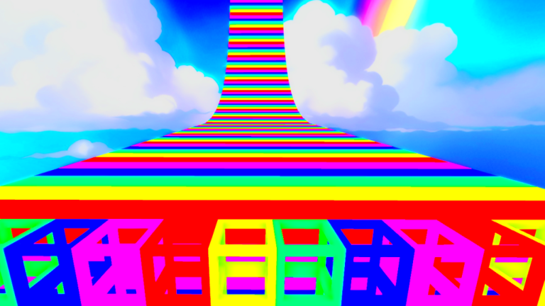 🌈 Easy Rainbow Vibe Obby screenshot