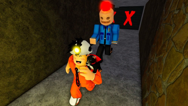 RUN FROM SIREN COP! (SCARY OBBY) screenshot