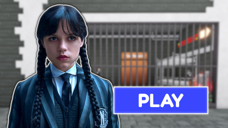 WEDNESDAY'S PRISON RUN! OBBY🕸️ screenshot