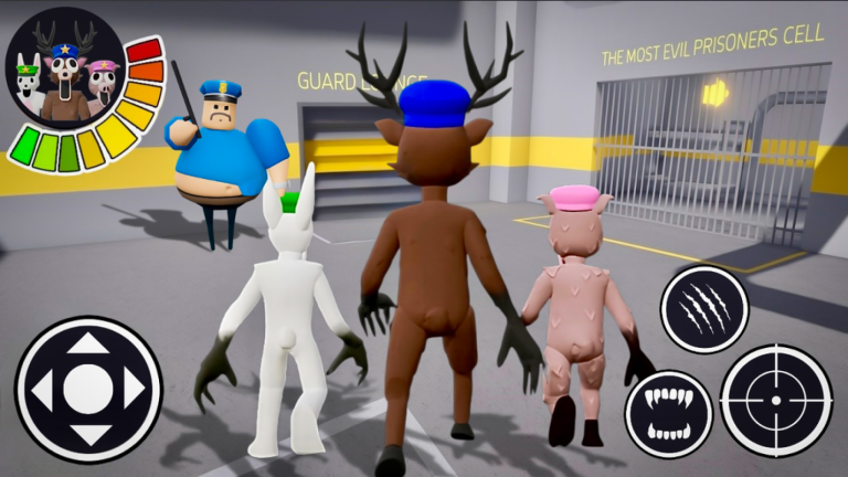 🦌99 NIGHT'S IN THE FOREST FAMILY PRISON RUN!(Obby screenshot