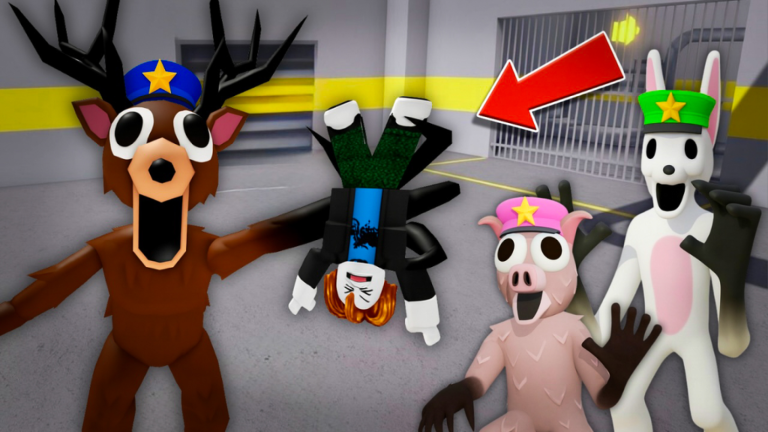 🦌99 NIGHT'S IN THE FOREST FAMILY PRISON RUN!(Obby screenshot