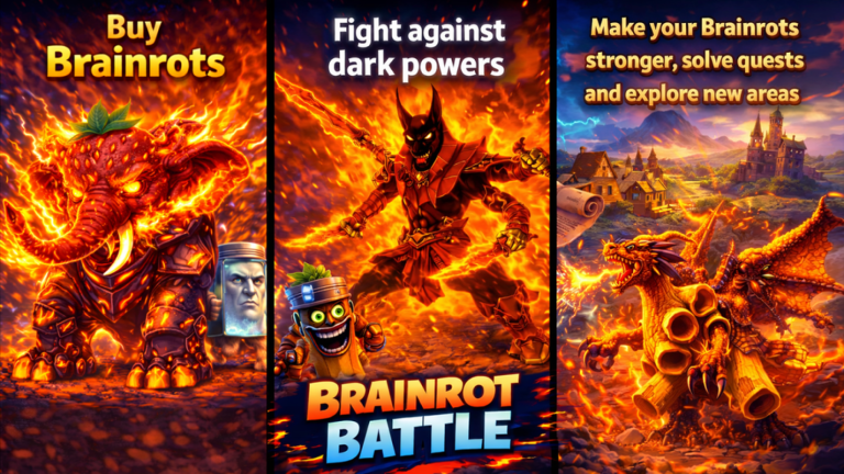 Fight Monsters with Brainrots screenshot