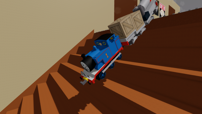 Drive Trains Down the Stairs screenshot