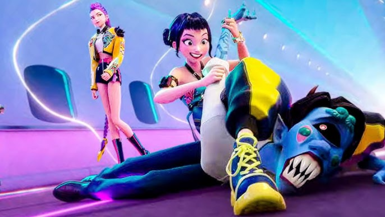 Fight Kpop Demon Hunters Line! screenshot