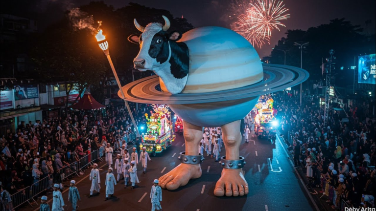 RUN FROM LA VACA SATURNO SATURNITA! (SCARY OBBY) screenshot